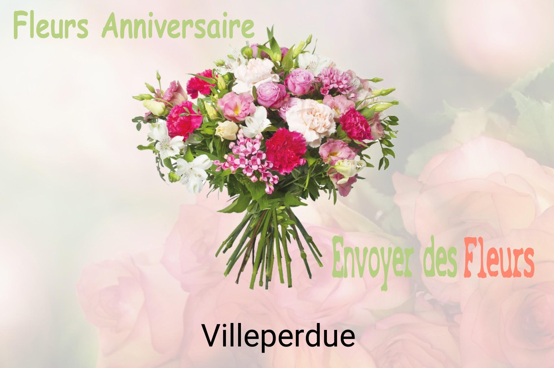 Bouquet de fleurs d’anniversaire livré à Villeperdue